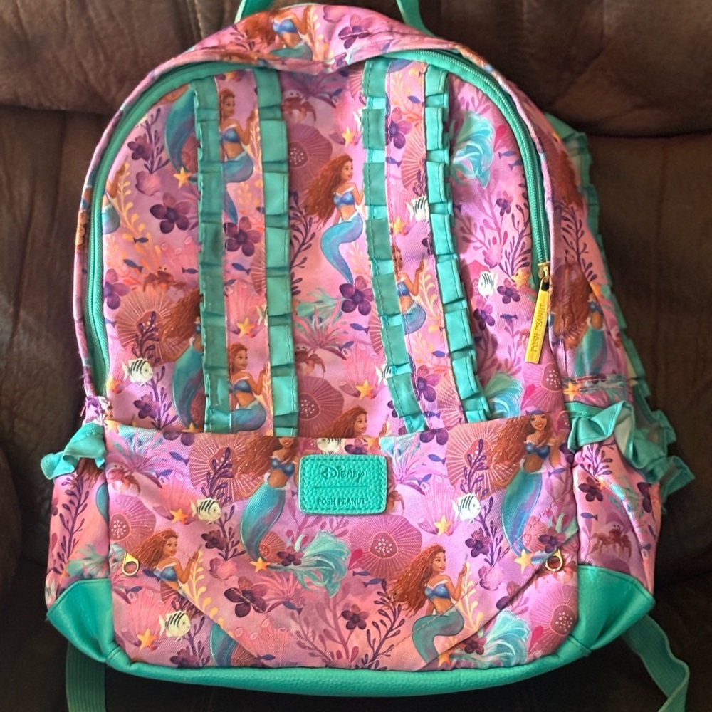 Disney Posh Peanut Kids Backpack - Purple and Teal